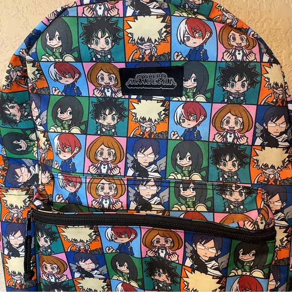 My Hero Academia Funimation Full Color All Over Print Backpack School Bag Unisex - Picture 4 of 12